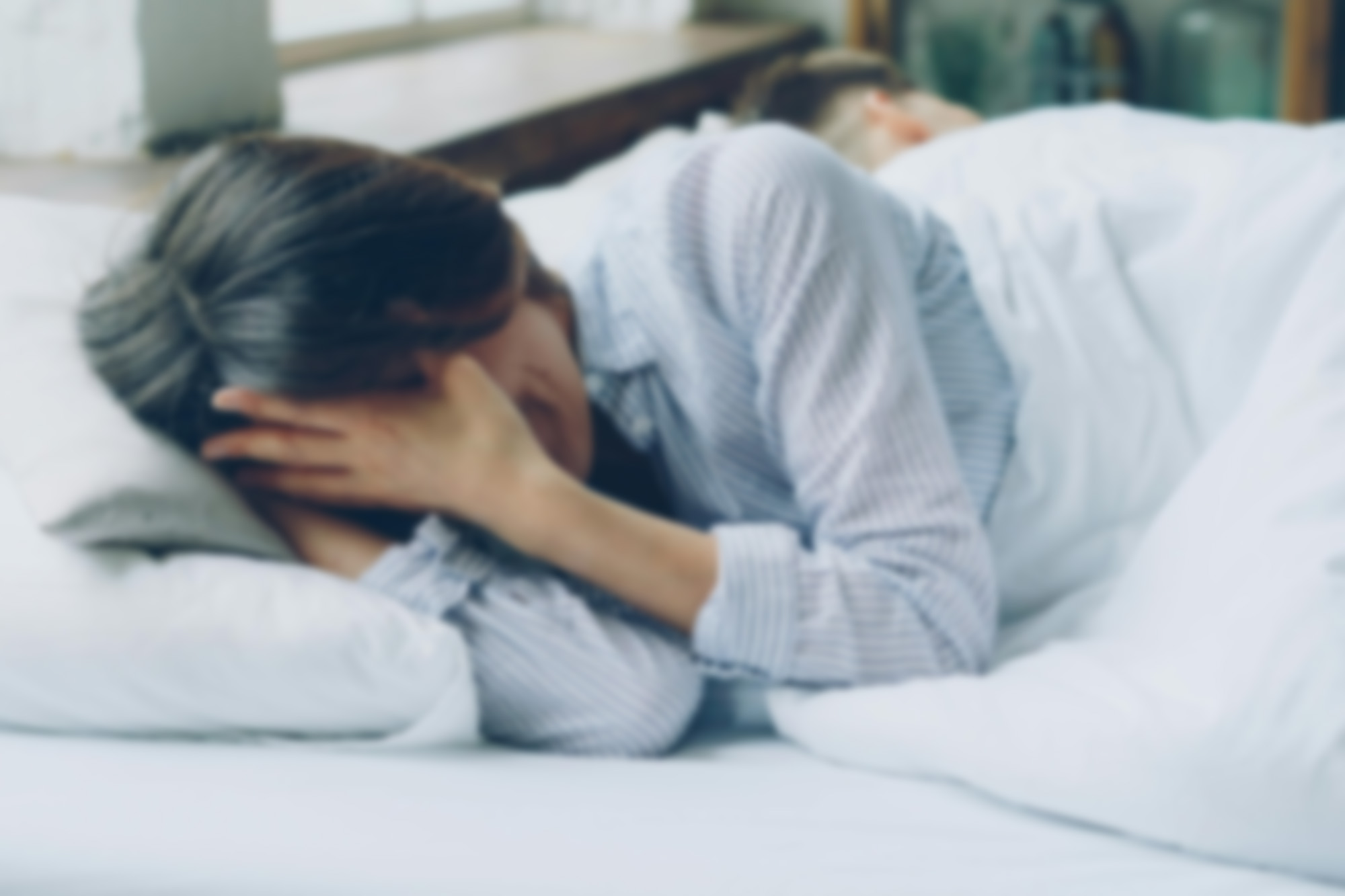A patient lying down