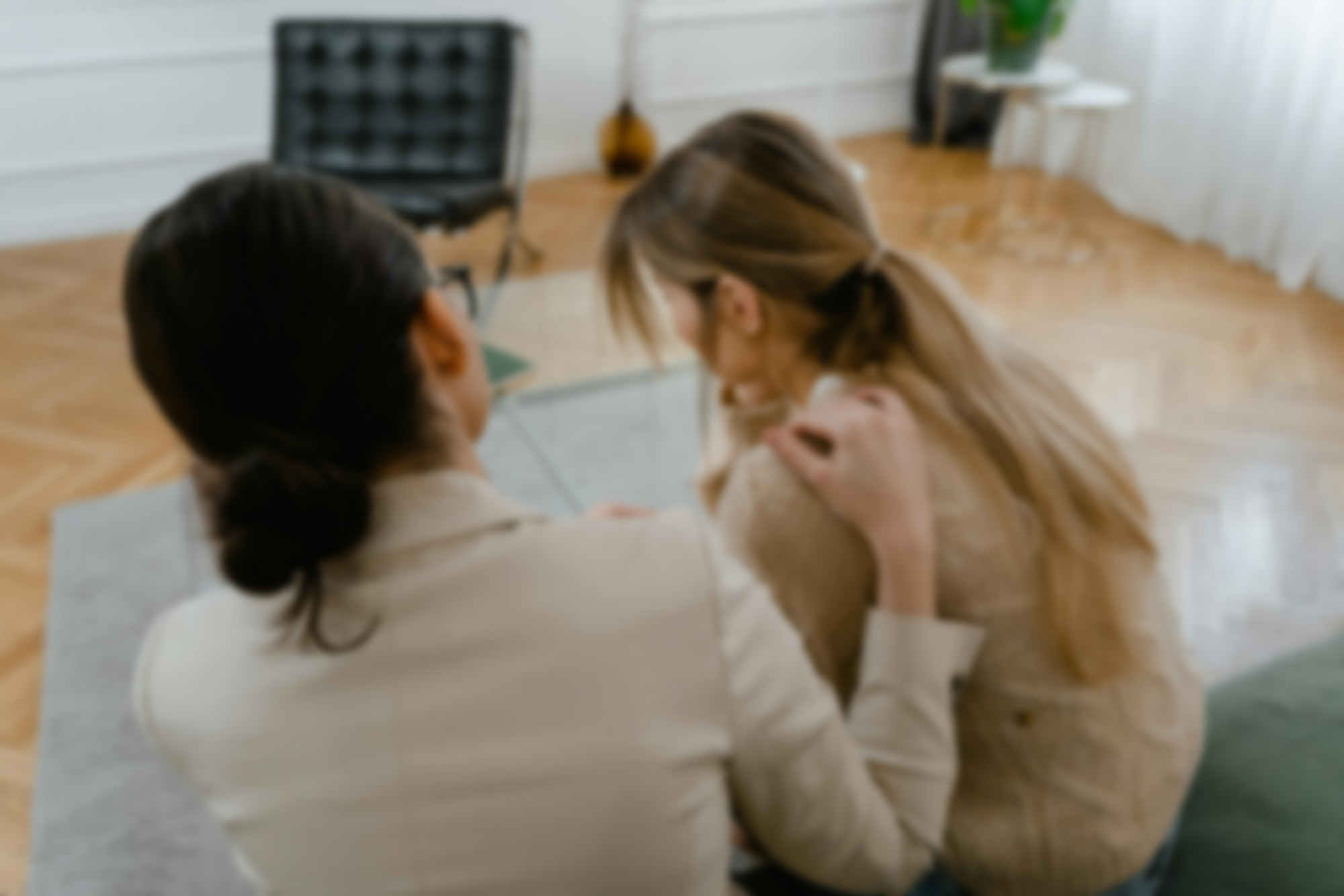 Therapist counselling patient